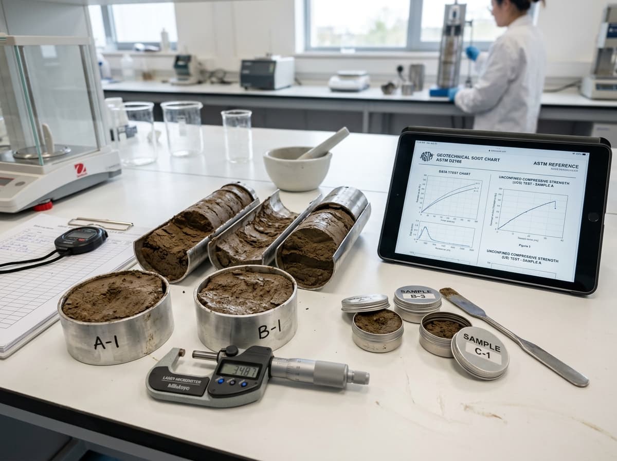 Undisturbed Soil Core Inspection and Laser Micrometer Registry